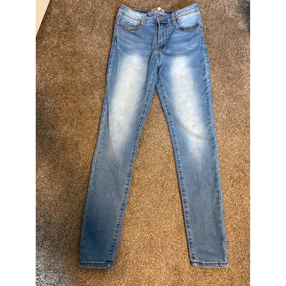 California Vintage Skinny Jeans Womens 7 Light Blue Excellent High Rise Stretch